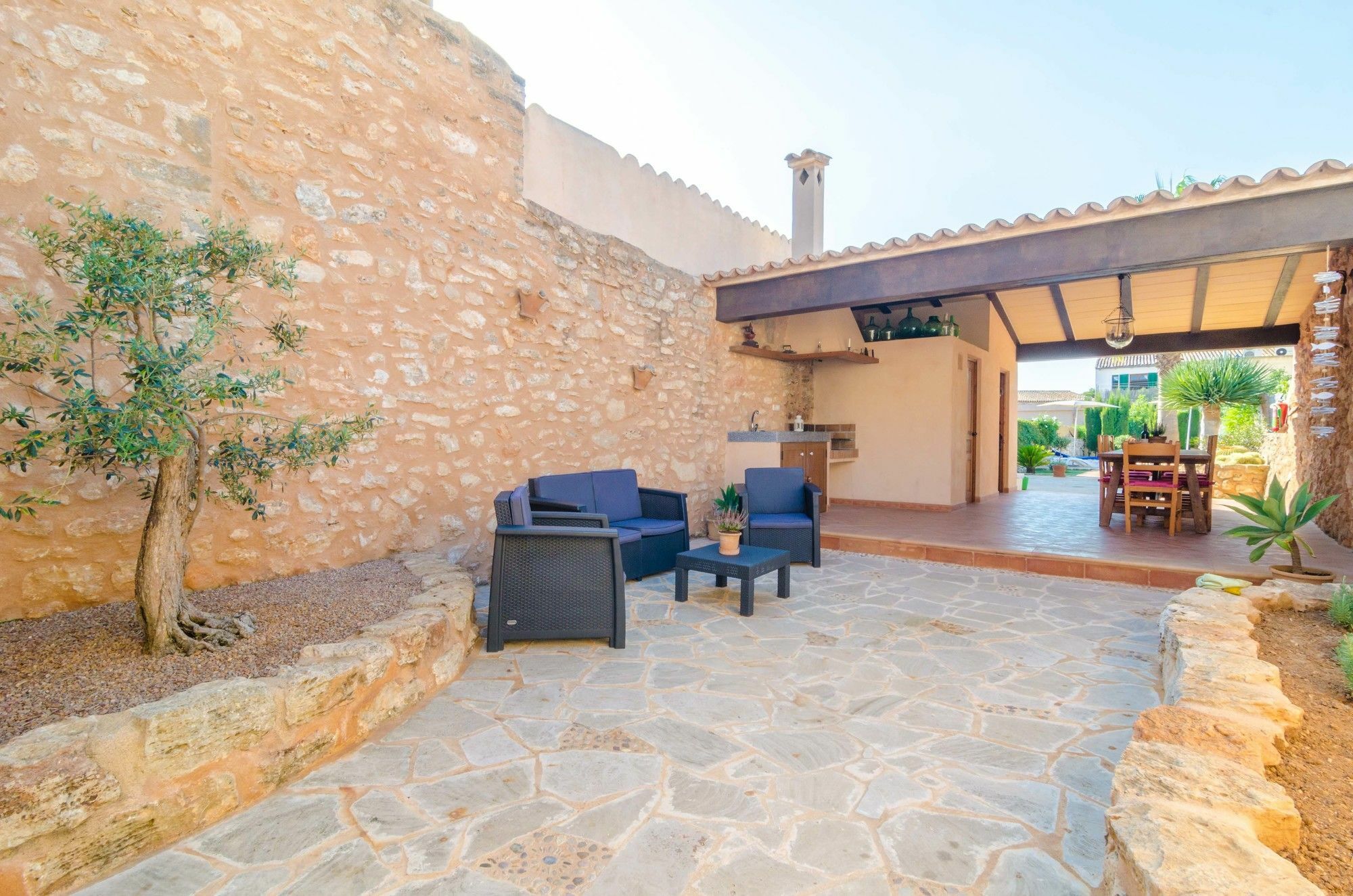 Cas Padrins Villa Santanyi Bagian luar foto