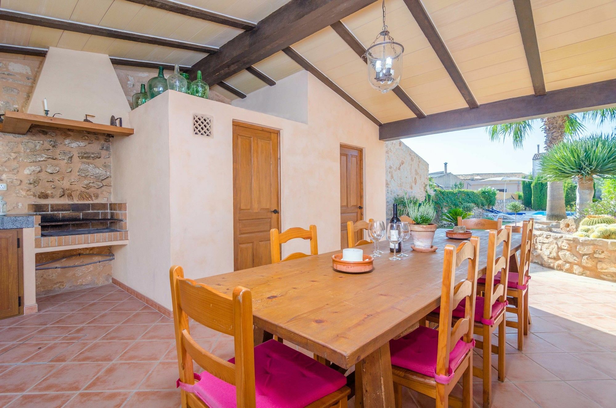 Cas Padrins Villa Santanyi Bagian luar foto